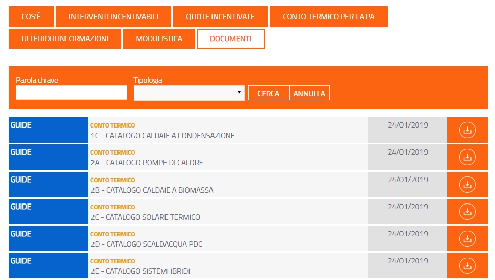 Aggiornamento del Catalogo degli apparecchi pre-qualificati del Conto Termico