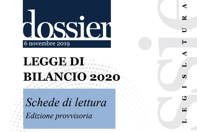 Scaricabile dal sito di ANICA le schede di lettura alla Legge di Bilancio e la bozza del Disegno di Legge approvato
