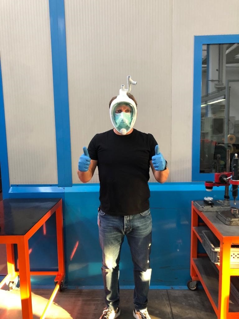 COVID 19 - una delle aziende associata ad ANICA sta contribuendo alla stampa 3D dei raccordi per respiratori