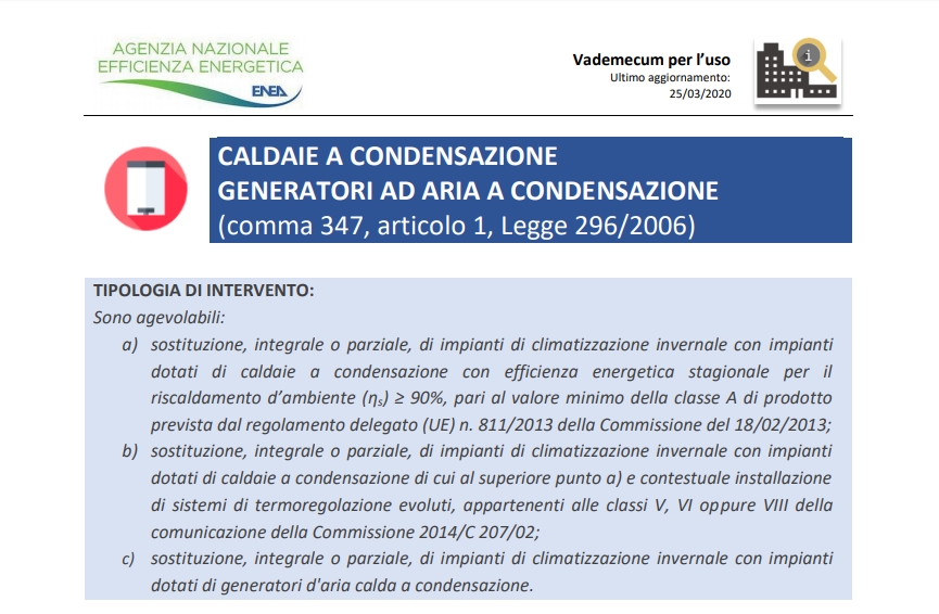 Ecobonus - ENEA ha aggiornato i VADEMECUM